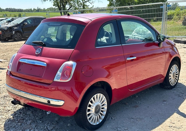 Fiat 500 cena 12500 przebieg: 155248, rok produkcji 2008 z Gołdap małe 121